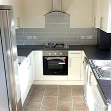 New kitchen, Cricklewood, north London